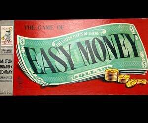 Vintage Milton Bradley Easy Money Board Game 1956 Edition